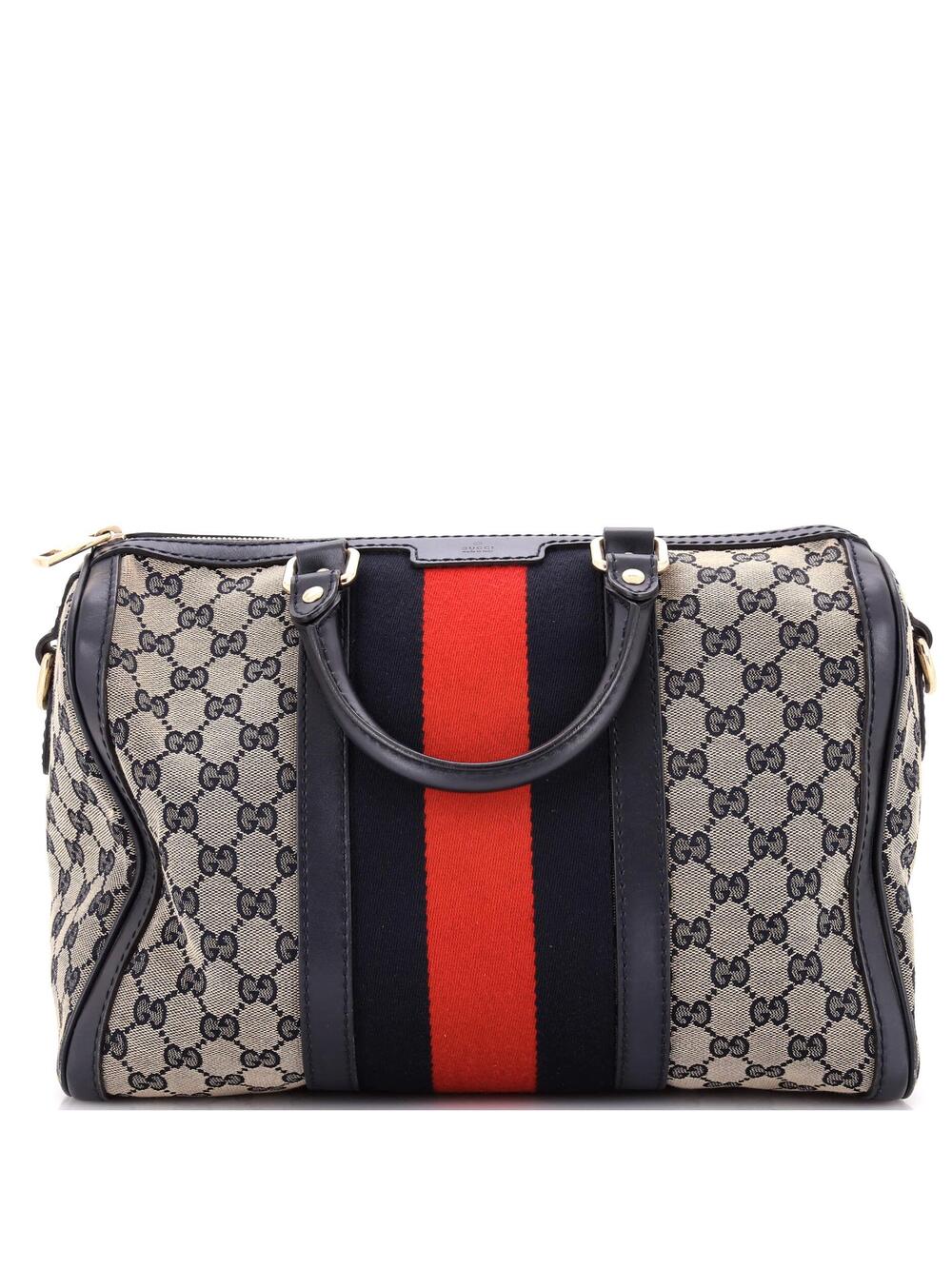 Gucci Vintage Web Boston Bag Gg Canvas #364193G13B